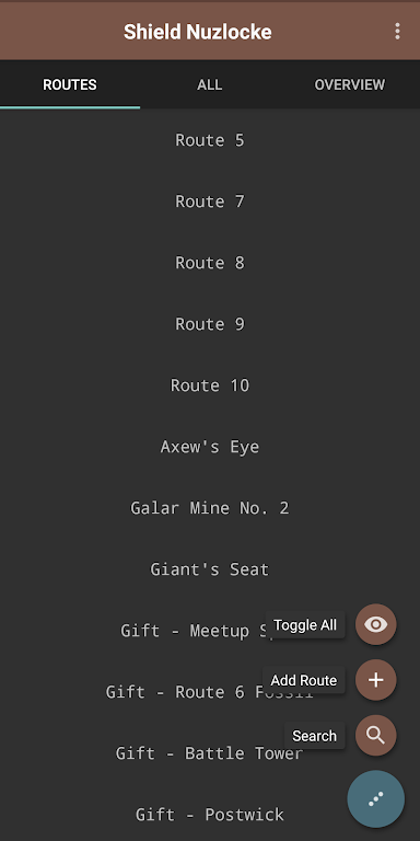 Route Chart - Nuzlocke Tracker - No Ads Captura de tela 1