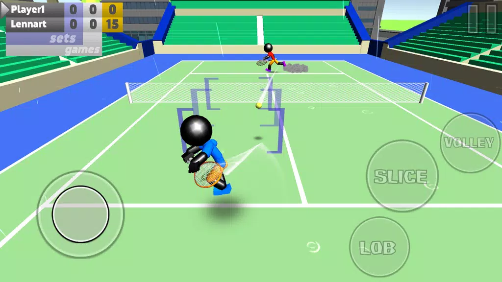 Stickman 3D Tennis スクリーンショット 2