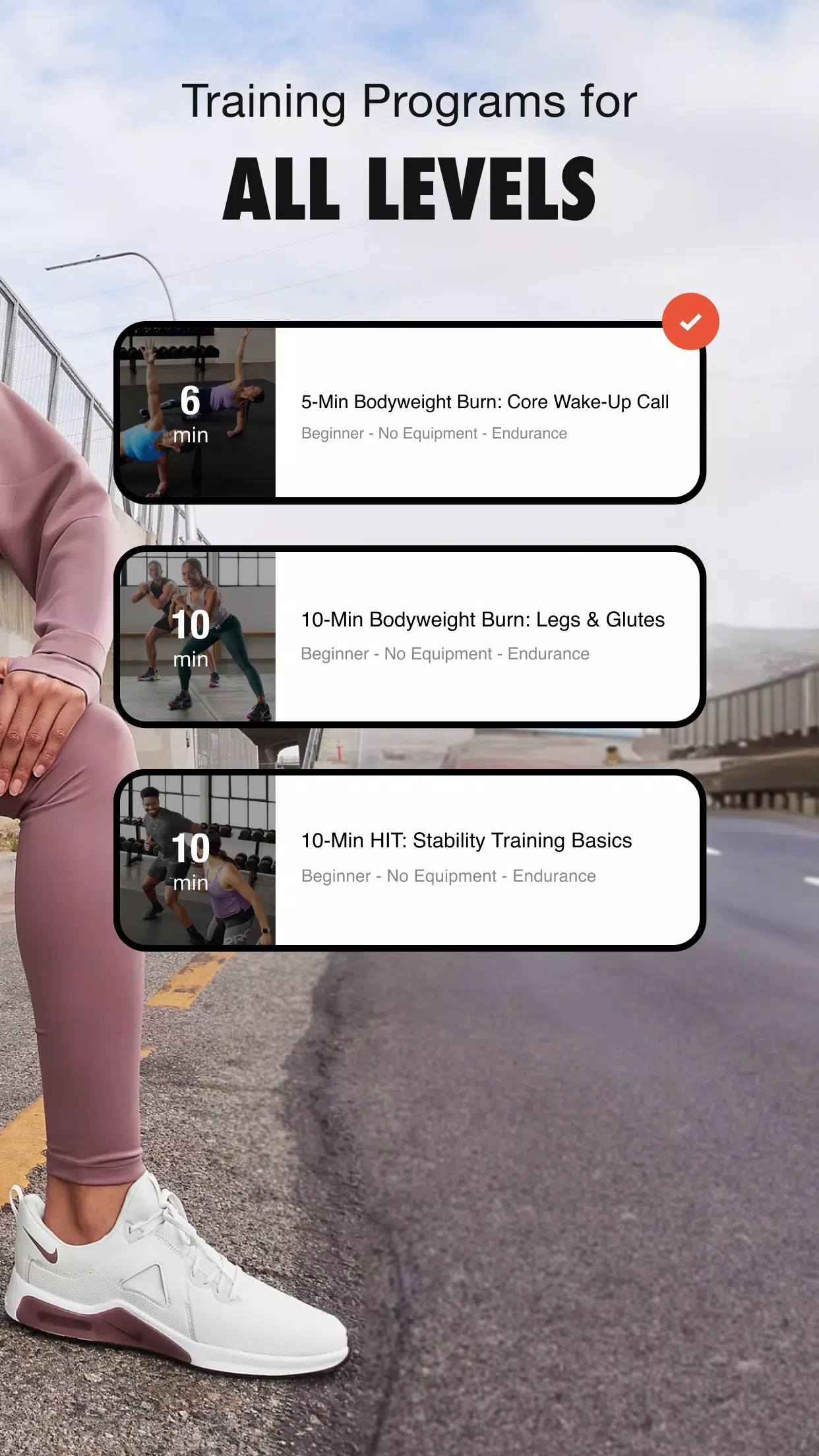 Nike Training Club : exercice Capture d'écran 1
