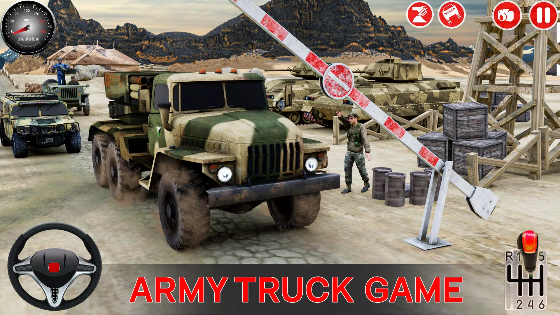 Army Car Games Truck Driving Capture d'écran 1