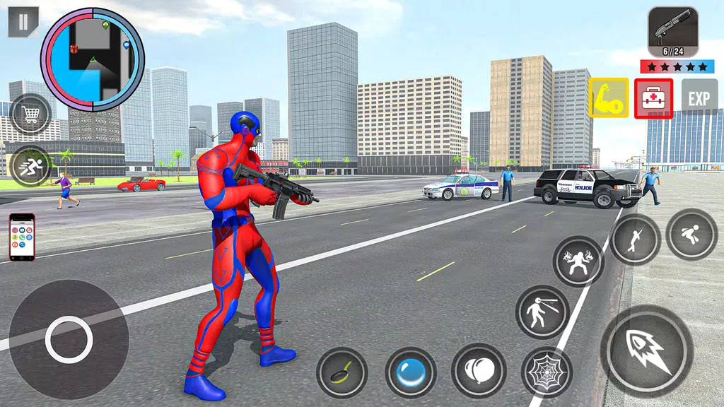 Spider Rope Action Game ภาพหน้าจอ 1