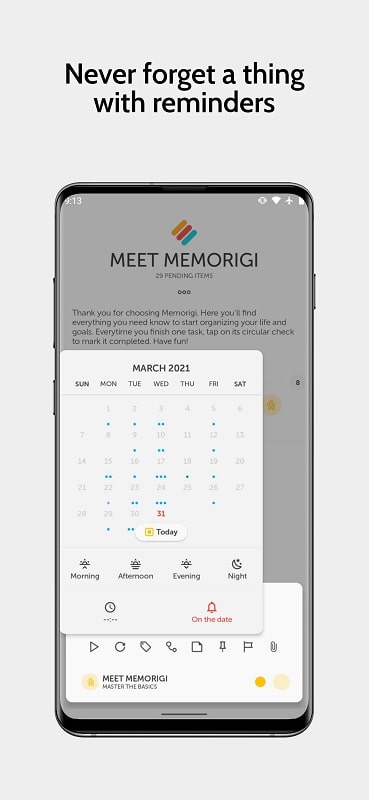 Memorigi：待办事项，任务，日历和提醒应用截图第1张