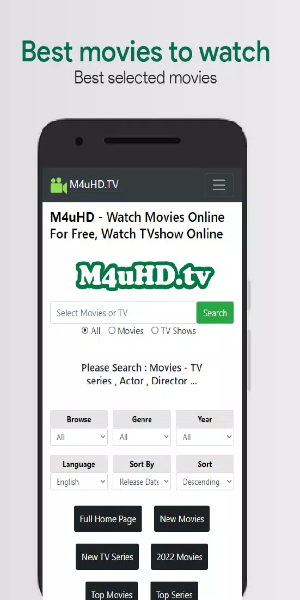 M4uHD - Movies and TV shows ဖန်သားပြင်ဓာတ်ပုံ 2