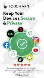 Touch VPN - Fast Hotspot Proxy স্ক্রিনশট 0