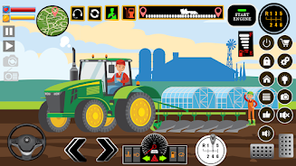 Farm Tractors Dinosaurs Games ภาพหน้าจอ 1