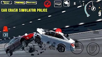 Car Crash Simulator Police ဖန်သားပြင်ဓာတ်ပုံ 1