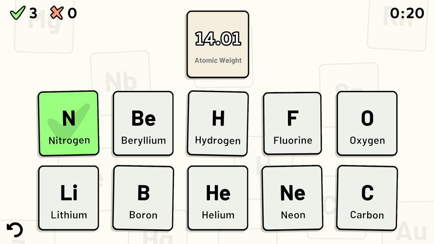 Periodic Table Quiz स्क्रीनशॉट 1