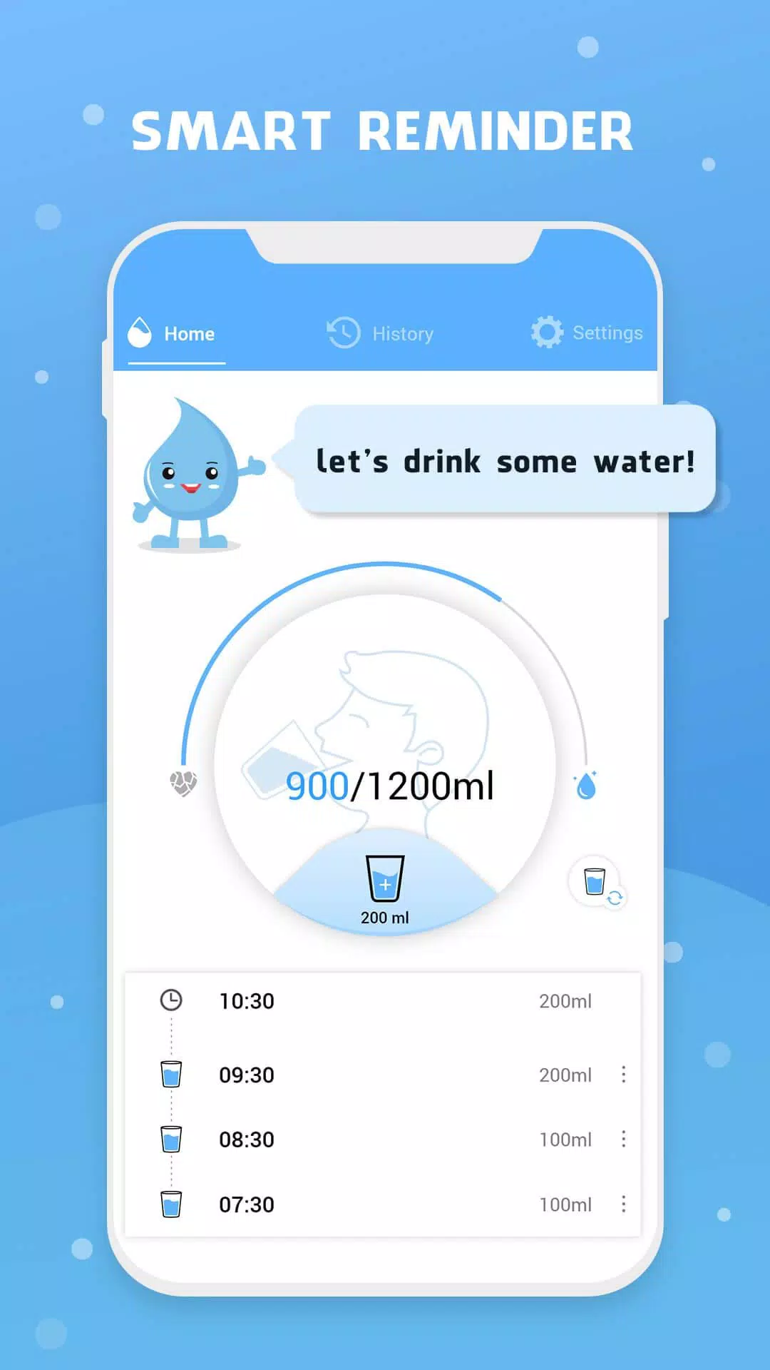 Water Reminder - Remind Drink ภาพหน้าจอ 0