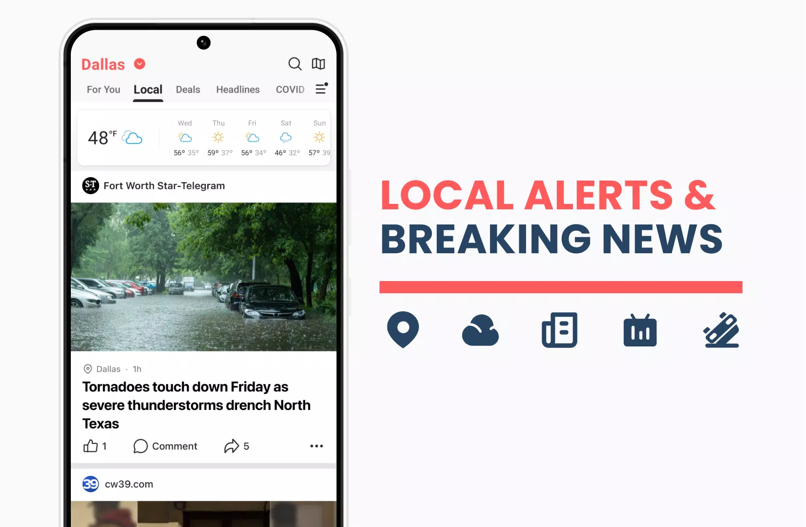 NewsBreak: Local News & Alerts スクリーンショット 0