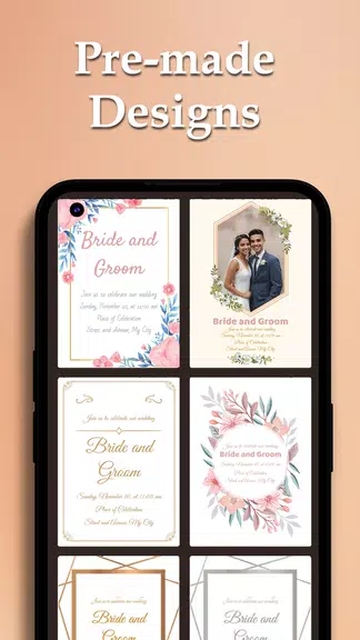 Custom Wedding Cards Maker スクリーンショット 0