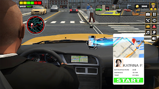 US Taxi Car Driving Games Скриншот 2