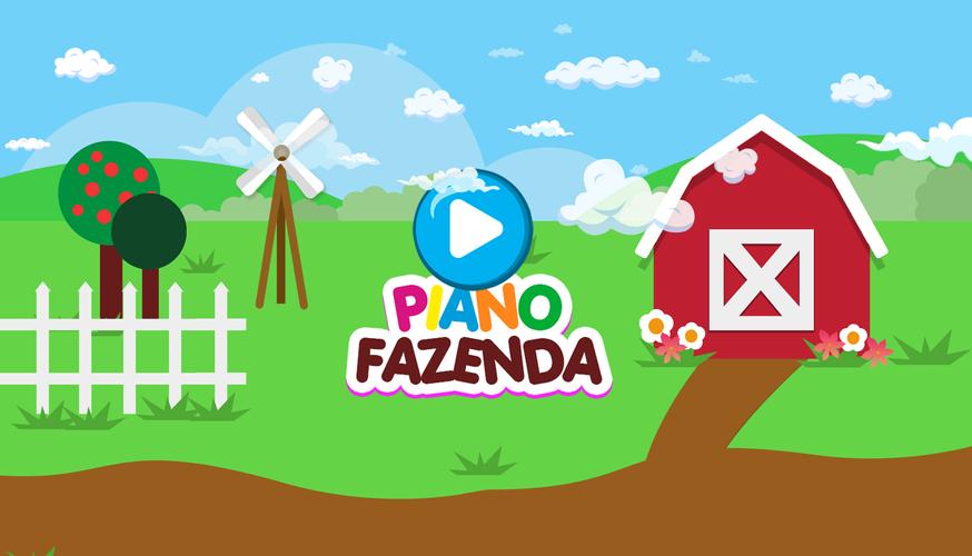 Infant piano with farm animals स्क्रीनशॉट 0