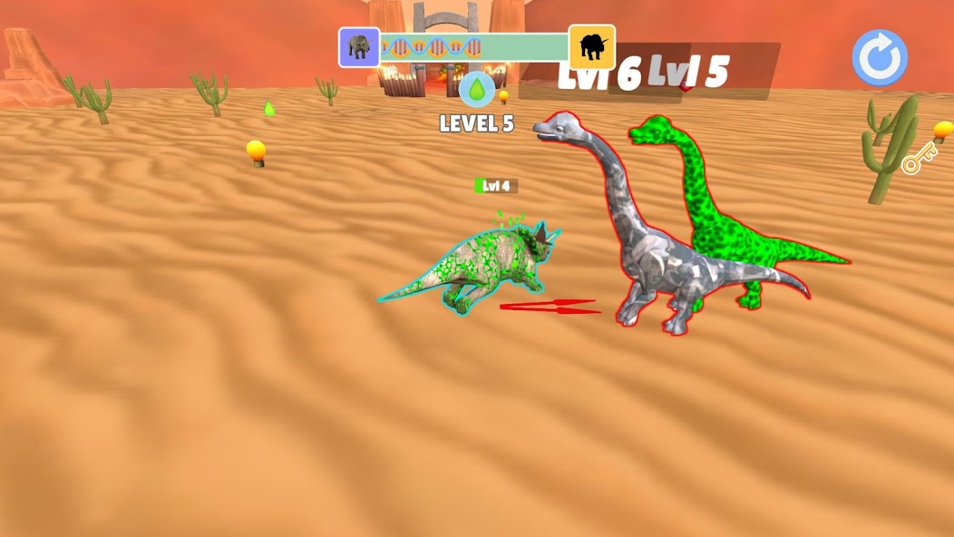 Dino Evolution - Rise & Fight Mod ภาพหน้าจอ 1
