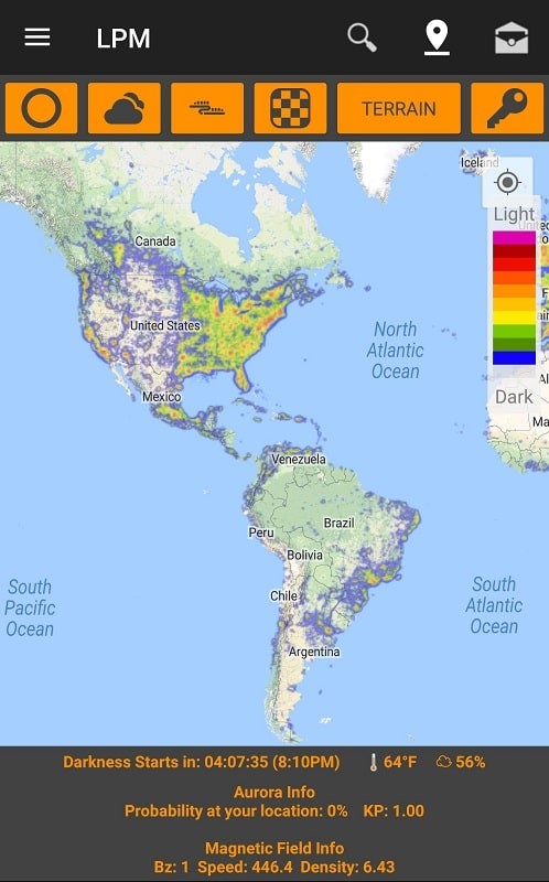 Light Pollution Map - Dark Sky Screenshot 0