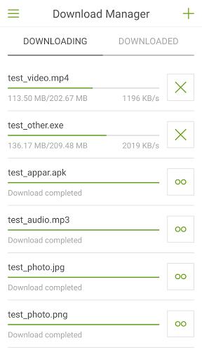 Schermata Download Manager For Android 3