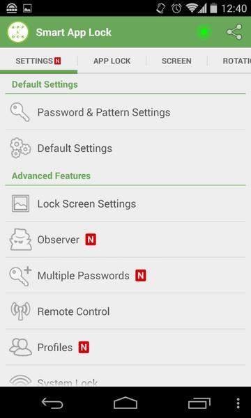 Smart App Lock ภาพหน้าจอ 0