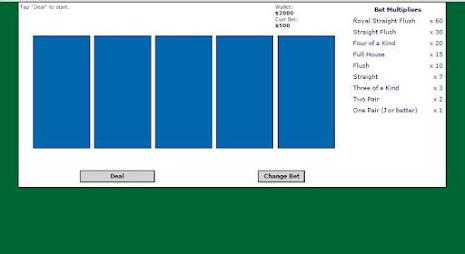 5 Card Draw Poker Solitaire スクリーンショット 0