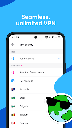 Aloha Browser + VPN privado Captura de tela 1