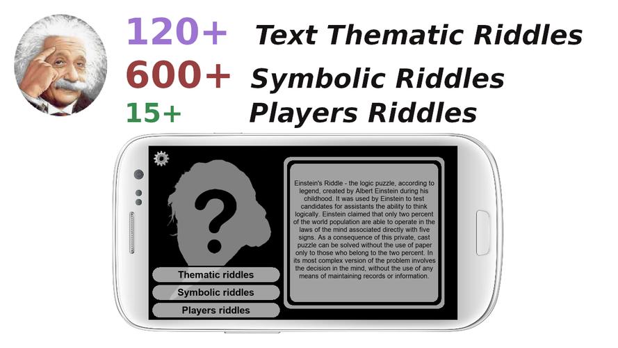 Einstein's Riddles Text Puzzle应用截图第0张