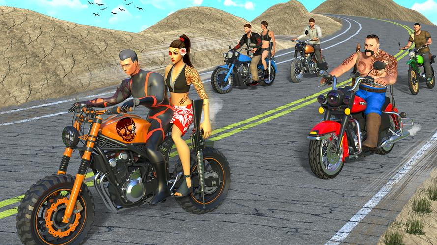 Gangster Bike: Real Race Game スクリーンショット 2
