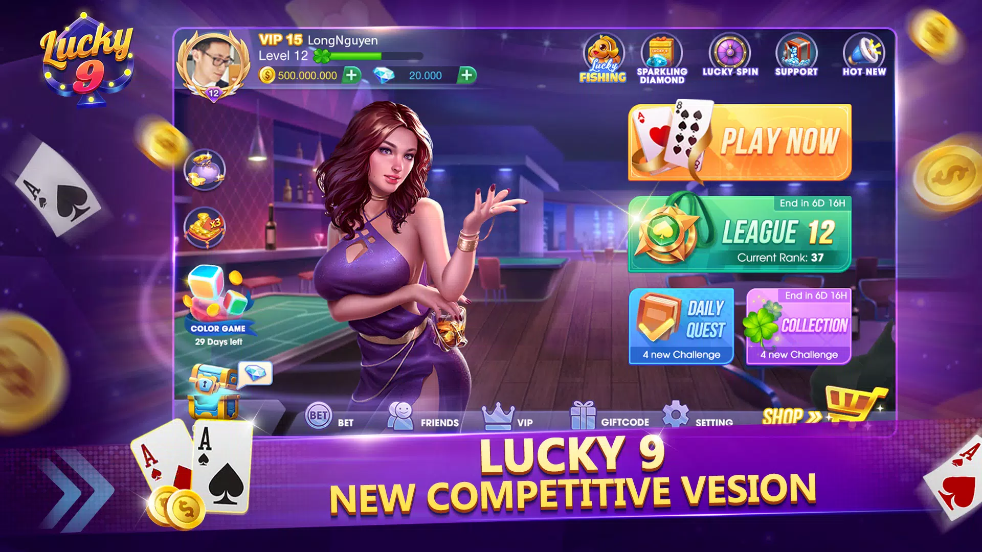 Lucky 9 Ảnh chụp màn hình 0