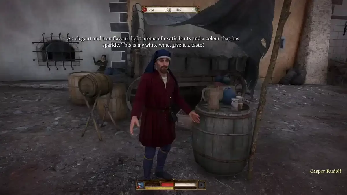 Speaking with quest givers in Kingdom Come Deliverance 2