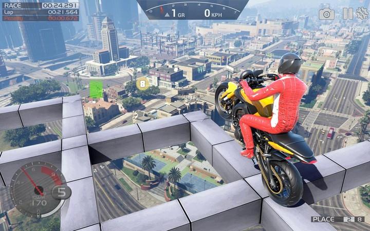 Crazy Stunt Rider GT Bike Game Screenshot 2