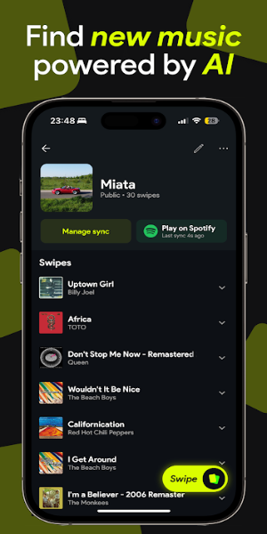 Swipefy for Spotify Ekran Görüntüsü 0