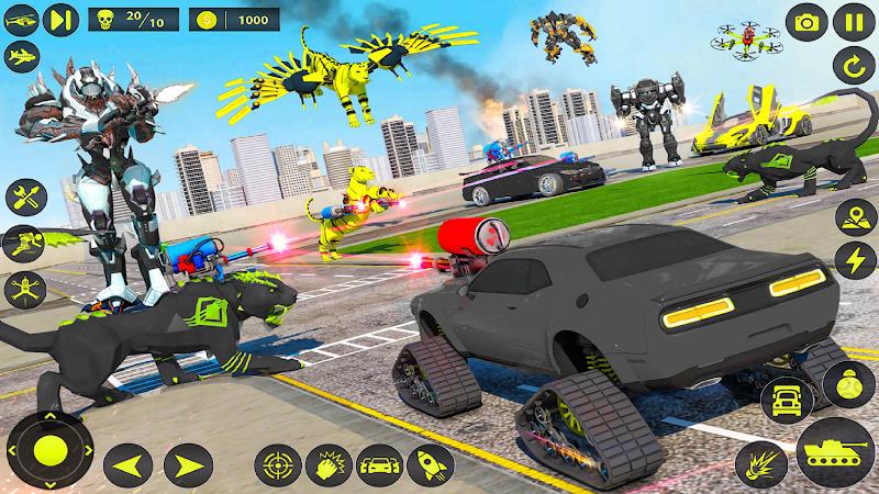 Army Tank Robot Car Games: Captura de tela 1