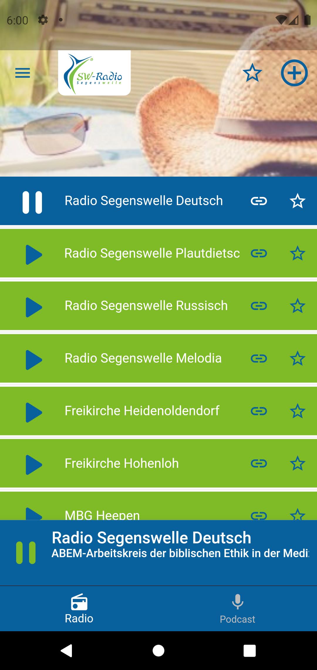 Radio Segenswelle Ekran Görüntüsü 0