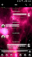 SMS Messages GlassNebula Theme ဖန်သားပြင်ဓာတ်ပုံ 1