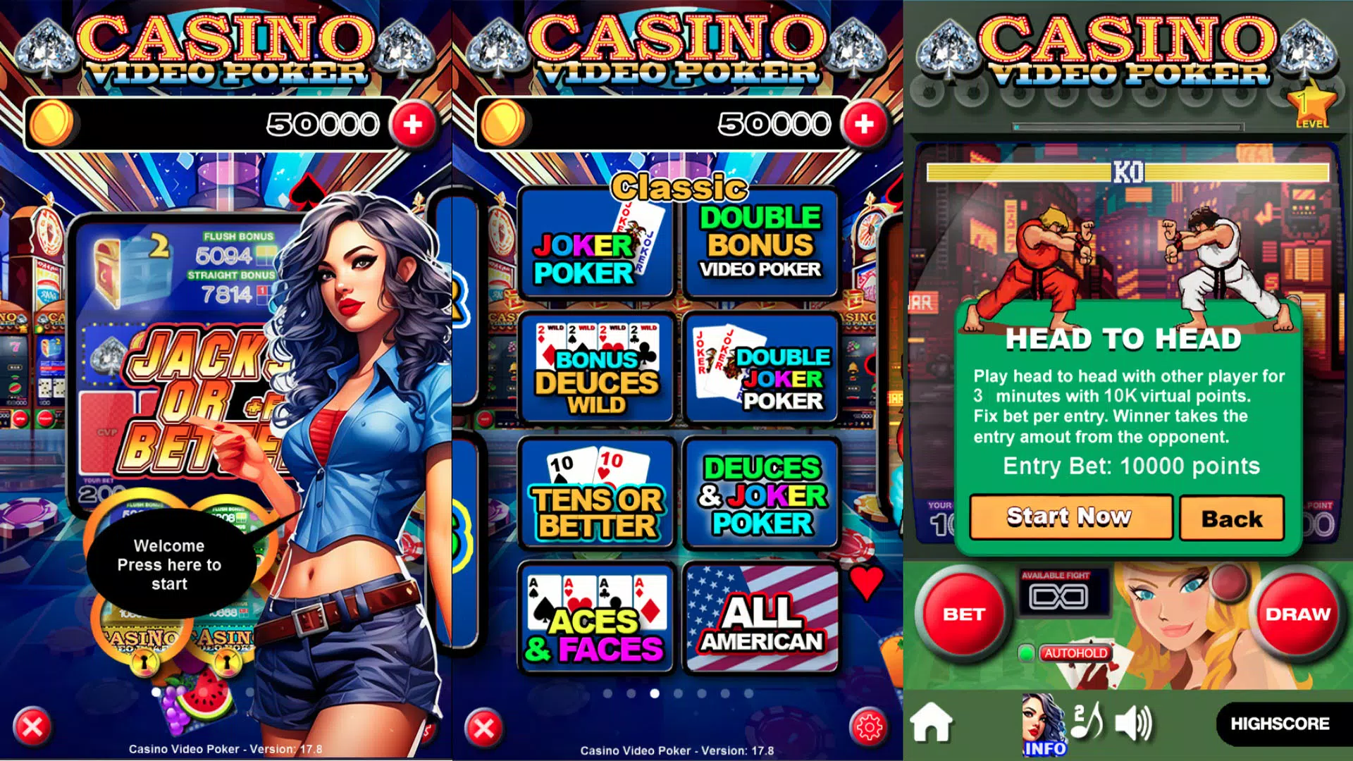 Casino Video Poker 스크린샷 0