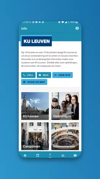 Schermata KU Leuven events 1