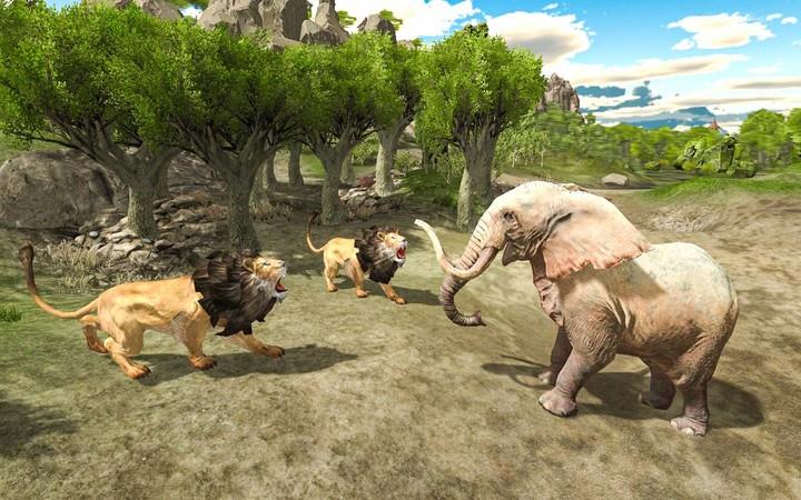 Lion family jungle Simulator Ảnh chụp màn hình 1