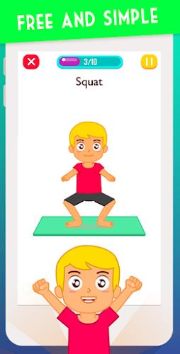 Schermata Exercise for Kids at home 2