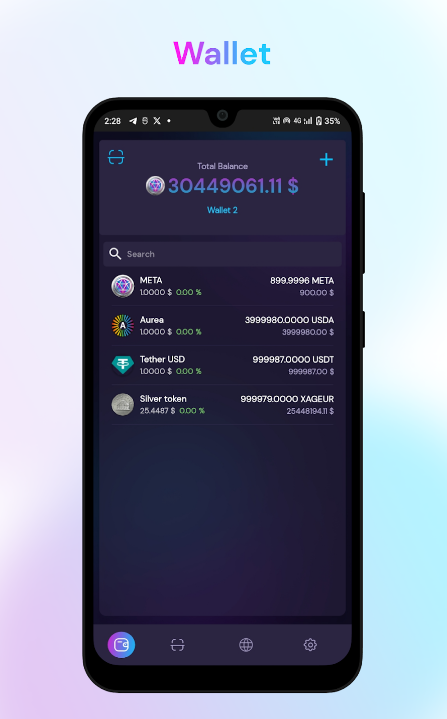 Metatron wallet Capture d'écran 3