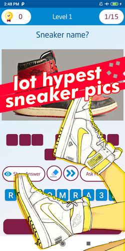 sneaker quiz スクリーンショット 3
