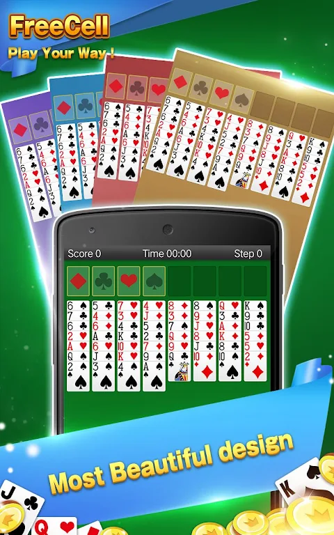 Solitaire - FreeCell Card Game Ekran Görüntüsü 1