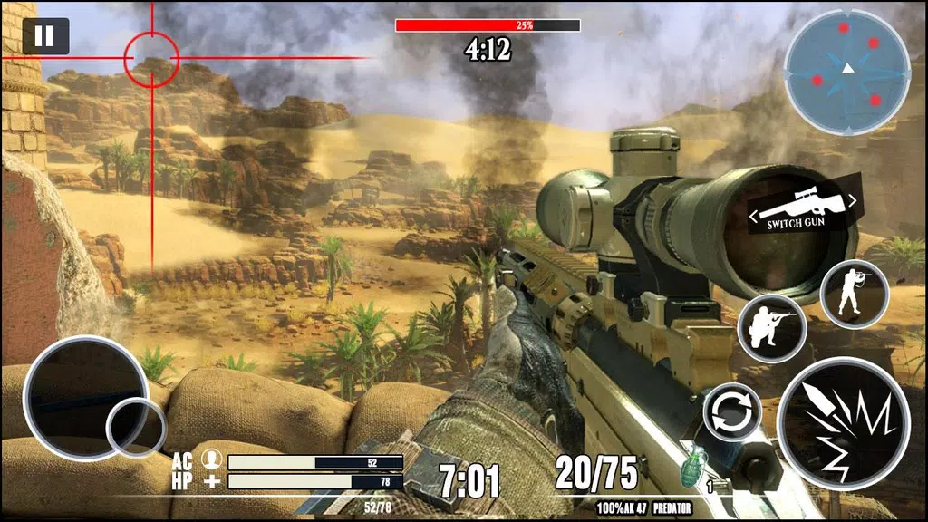 Desert Sniper 3D: Battleground ภาพหน้าจอ 1