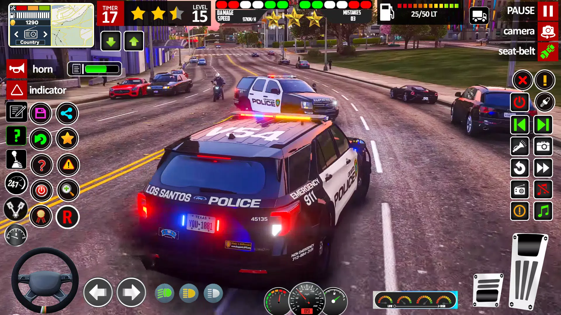 Car Chase Game Cop Simulator スクリーンショット 1