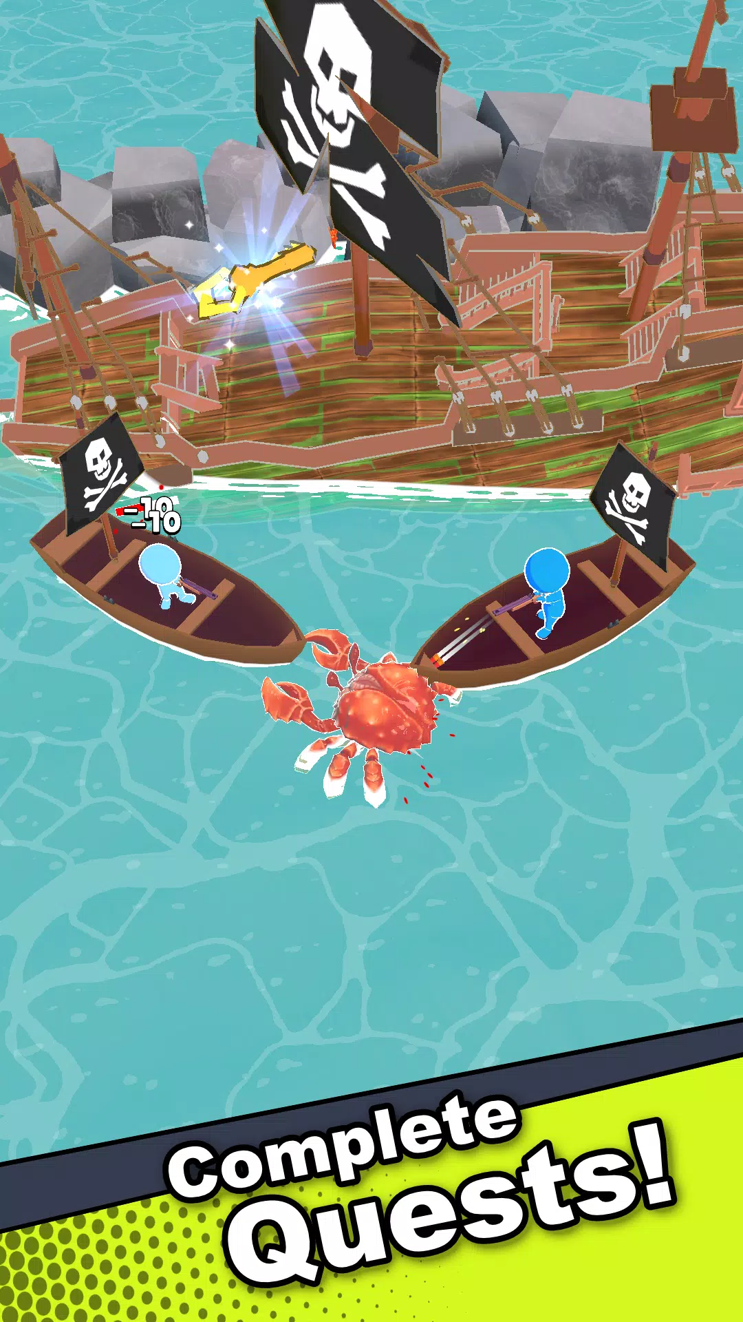 Crab Life - Idle Rpg スクリーンショット 0