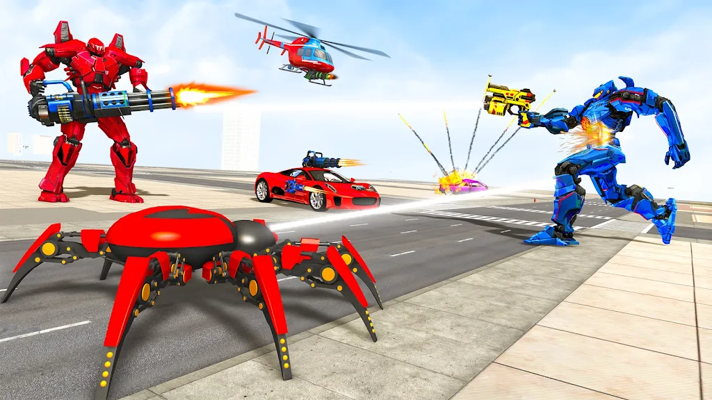 Spider Robot Games: Robot Car 스크린샷 1