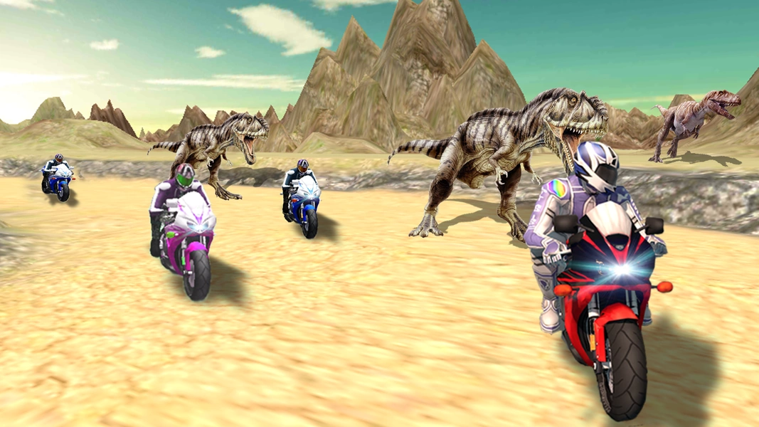 Dino World Bike Race Game - Jurassic Adventure Screenshot 2