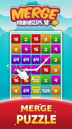 2048 Number Merge Games Puzzle Captura de tela 2