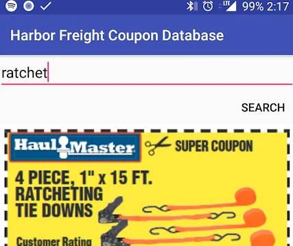 Harbor Freight Coupon Database - HFQPDB Screenshot 0