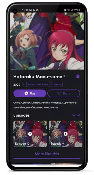 Kana: Watch Anime App Captura de pantalla 3