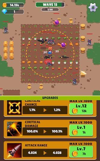 Scarecrow War : Idle Defense Screenshot 1