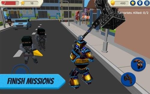 Robot Hero: City Simulator 3D应用截图第0张