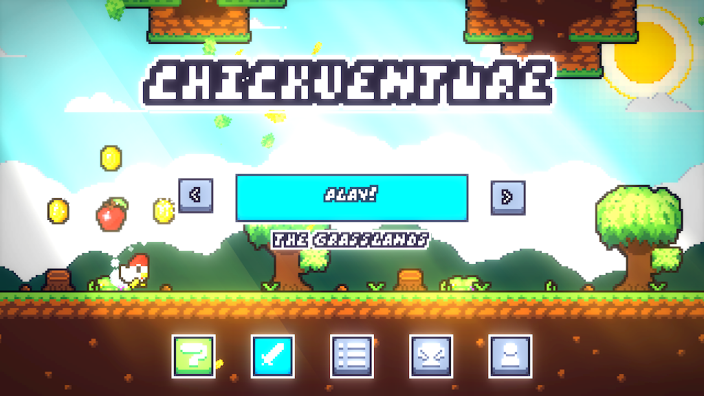 Chickventure: A Runner Game स्क्रीनशॉट 0