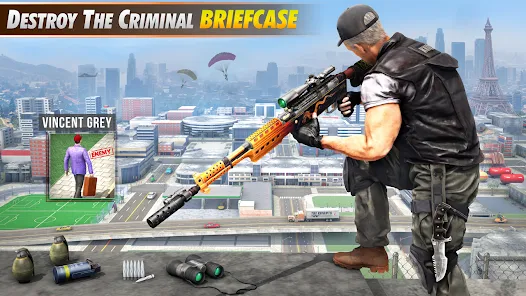 Sniper Shooting Mission : Eliminate City Criminals Screenshot 1